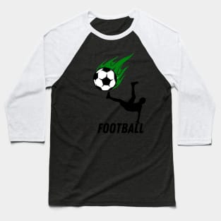 Green flame ball - Football player Baseball T-Shirt